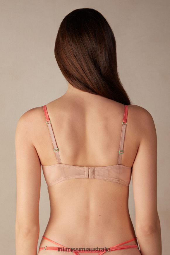 Intimissimi Women 235J-Soft Beige/Multicolour Underwear 0RJT48511 Candy Colors Balconette Bra