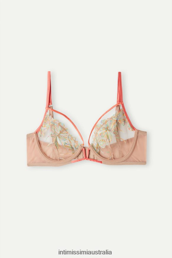 Intimissimi Women 235J-Soft Beige/Multicolour Underwear 0RJT48511 Candy Colors Balconette Bra