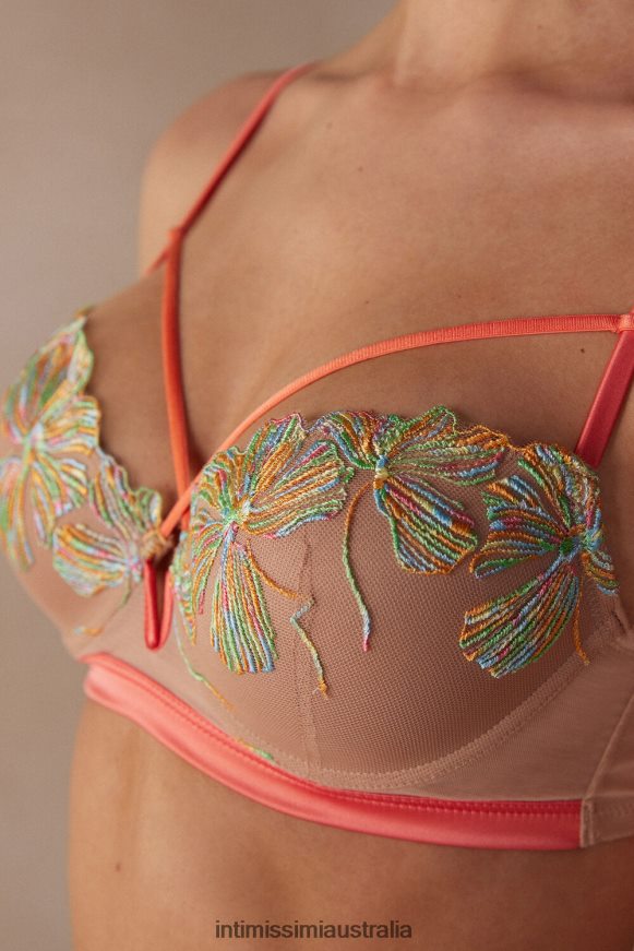 Intimissimi Women 235J-Soft Beige/Multicolour Underwear 0RJT48512 Candy Colors Sofia Balconette Bra