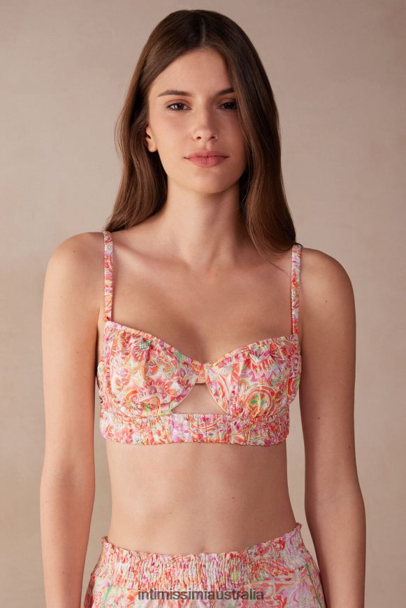 Intimissimi Women 240J-Summer Cashmere Print Underwear 0RJT48508 Summer Journey Bra Top