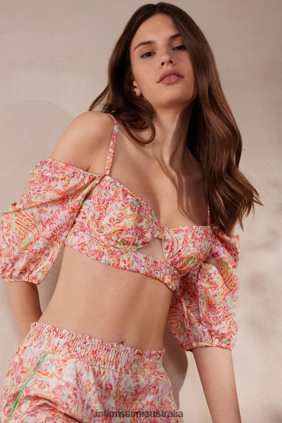 Intimissimi Women 240J-Summer Cashmere Print Underwear 0RJT48508 Summer Journey Bra Top