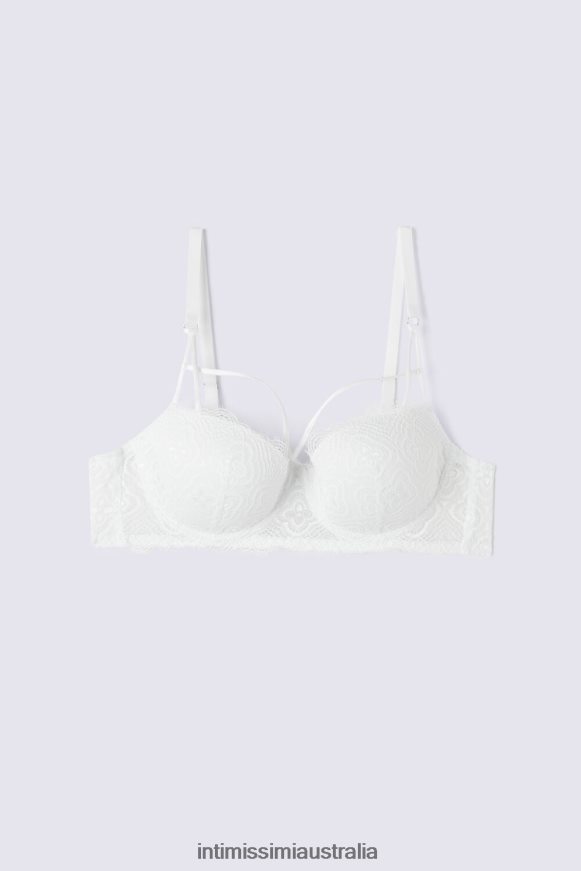 Intimissimi Women 352J-Bianco Perla Underwear 0RJT48480 Folk & Delicious Sofia Balconette Bra