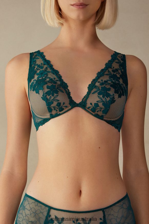 Intimissimi Women 4572-Evergreen Underwear 0RJT48633 In Full Bloom Elena Balconette Bra
