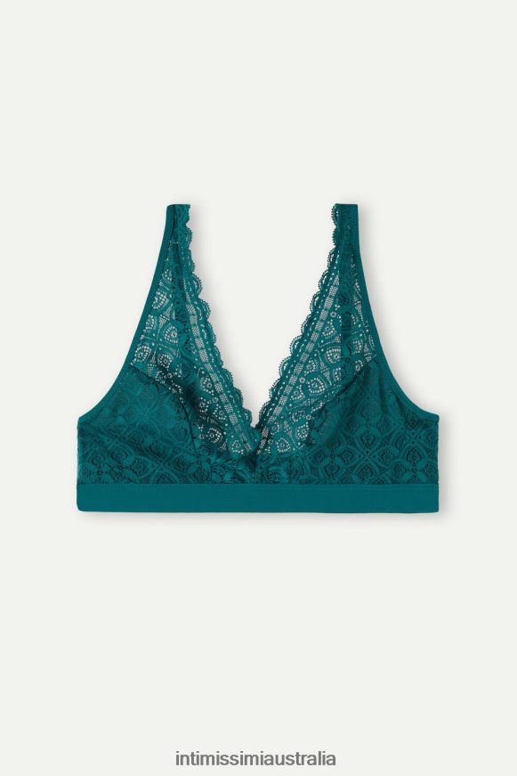Intimissimi Women 4572-Evergreen Underwear 0RJT48646 Lara Lace Triangle Bra