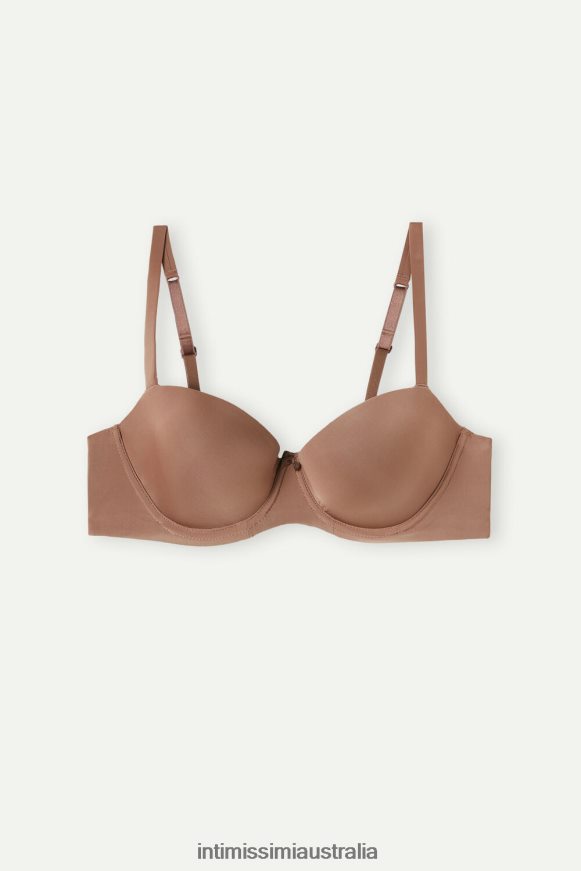 Intimissimi Women 502I-Dark Beige Underwear 0RJT48631 Sofia Ultralight Microfibre Balconette Bra