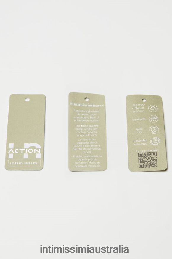 Intimissimi Women 661I-Nero/Bianco Underwear 0RJT48743 In Action Padded Bra Top with Supima Cotton Lining