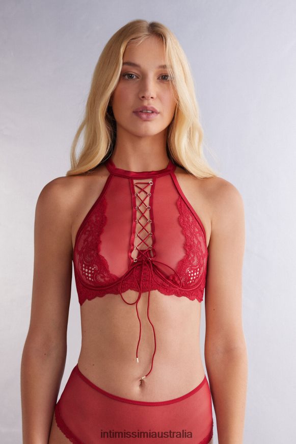 Intimissimi Women 9888-Sealing Wax Red Underwear 0RJT48478 Sinful Fantasies Bra Top