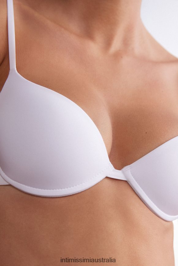 Intimissimi Women 001-White Underwear 0RJT48481 Bellissima Ultralight Microfibre Push-Up Bra