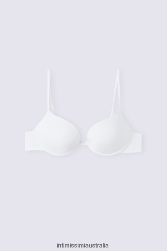 Intimissimi Women 001-White Underwear 0RJT48481 Bellissima Ultralight Microfibre Push-Up Bra