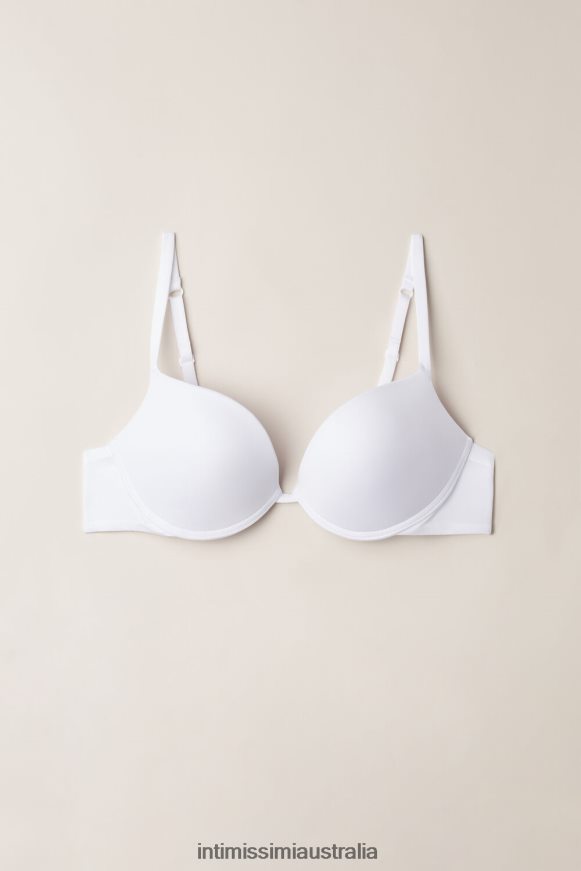 Intimissimi Women 001-White Underwear 0RJT48504 Simona Ultralight Microfibre Super Push-Up Bra