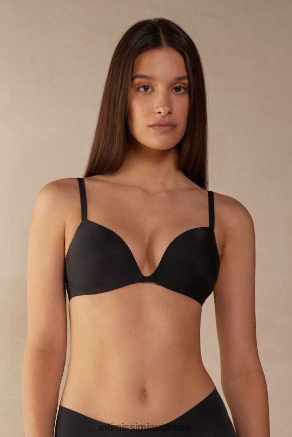 Intimissimi Women 019-Black Underwear 0RJT48550 Ultralight Microfibre Silvia Push-Up Bra
