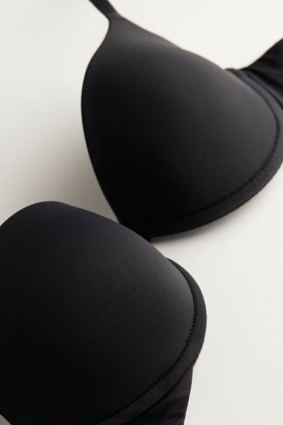 Intimissimi Women 019-Black Underwear 0RJT48824 Bellissima Microfibre Push-Up Bra