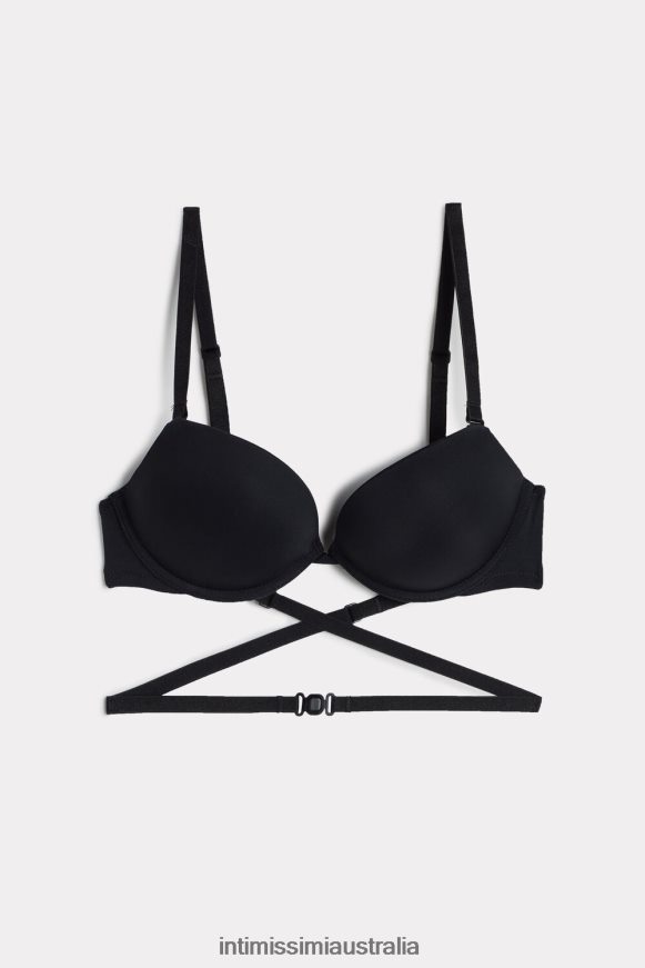 Intimissimi Women 019-Black Underwear 0RJT48830 Silvia Multifunction Push-up Bra in Microfibre