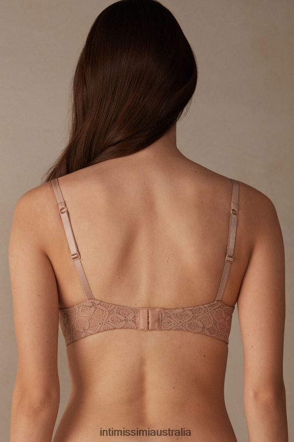 Intimissimi Women 044-Soft Beige Underwear 0RJT48613 Silvia Lace Push-Up Bra