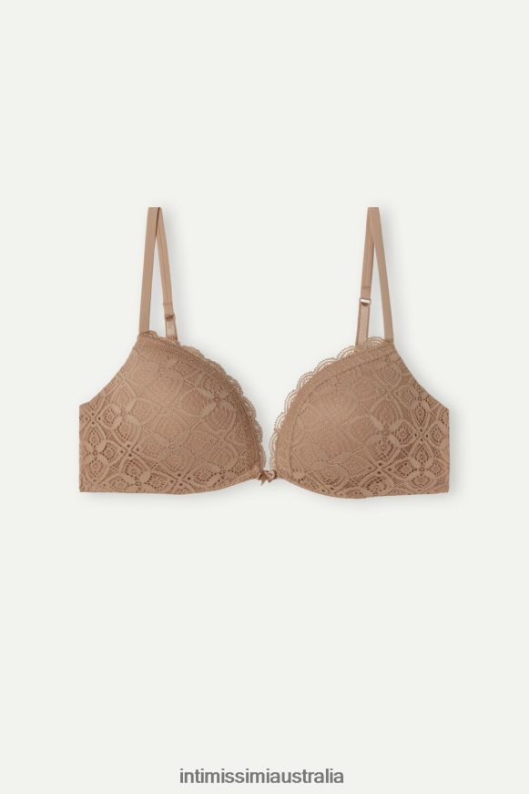 Intimissimi Women 044-Soft Beige Underwear 0RJT48613 Silvia Lace Push-Up Bra