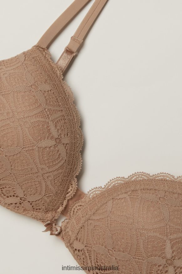 Intimissimi Women 044-Soft Beige Underwear 0RJT48613 Silvia Lace Push-Up Bra