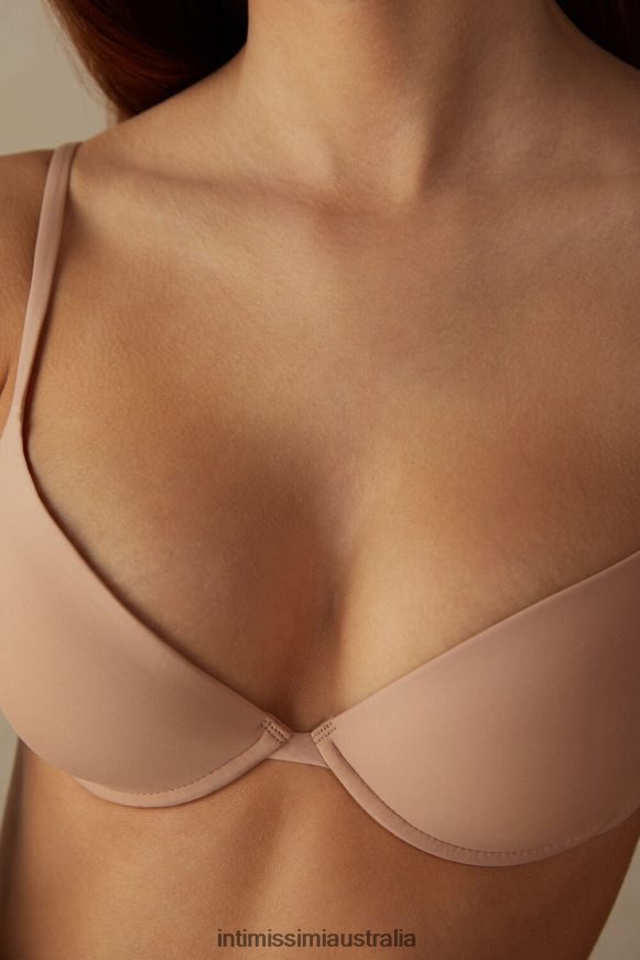 Intimissimi Women 044-Soft Beige Underwear 0RJT48822 Bellissima Microfibre Push-Up Bra
