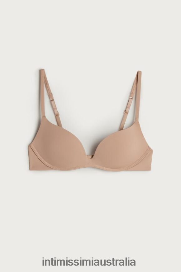 Intimissimi Women 044-Soft Beige Underwear 0RJT48835 Gioia C-D Cup Microfibre Super Push-Up Bra