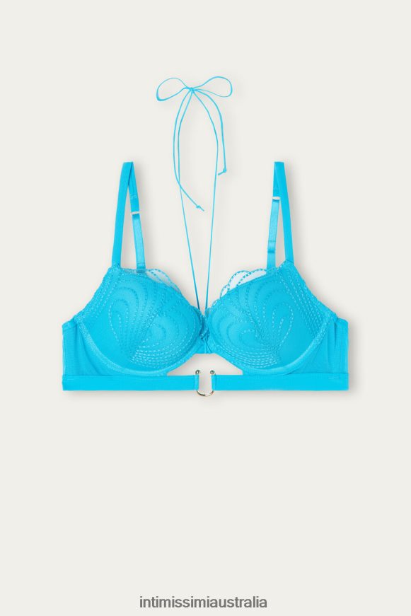 Intimissimi Women 210J-Digital Turquoise Underwear 0RJT48591 Elettra Steal the Show Super Push-Up Bra