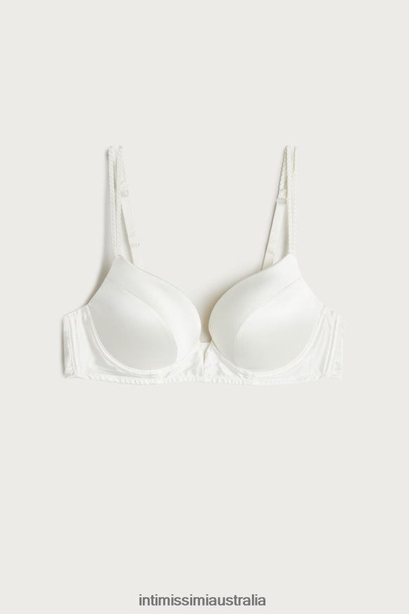 Intimissimi Women 2127-Powder White Underwear 0RJT48793 Mia Silk Super Push-Up Bra