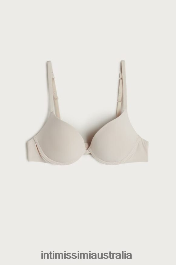 Intimissimi Women 2280-Pink Silk Underwear 0RJT48815 Simona Microfibre Super Push-Up Bra