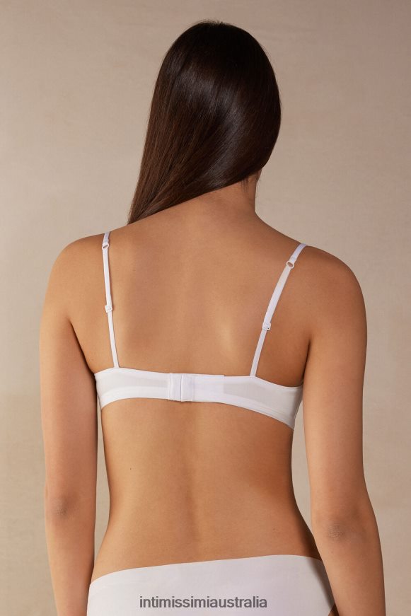 Intimissimi Women 001-White Underwear 0RJT48475 Tiziana Ultralight Microfibre Triangle Bra