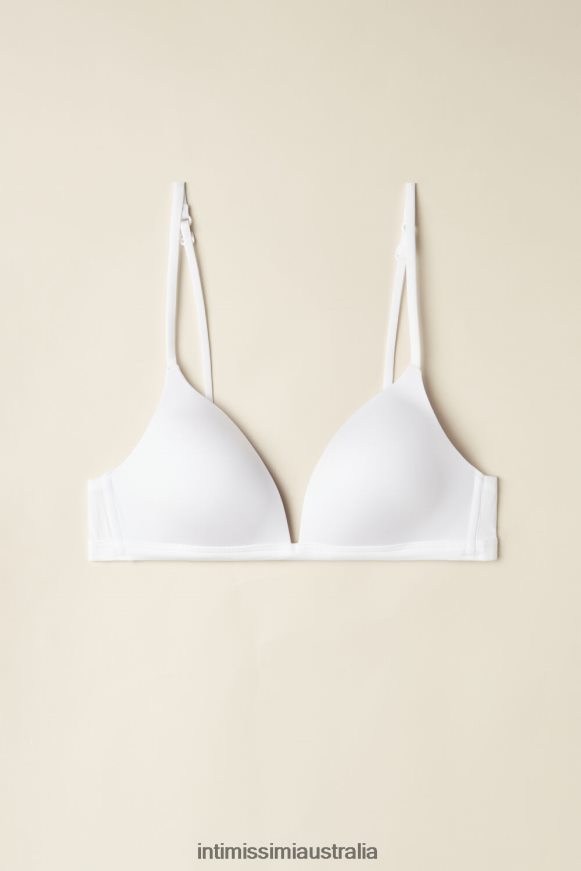 Intimissimi Women 001-White Underwear 0RJT48475 Tiziana Ultralight Microfibre Triangle Bra