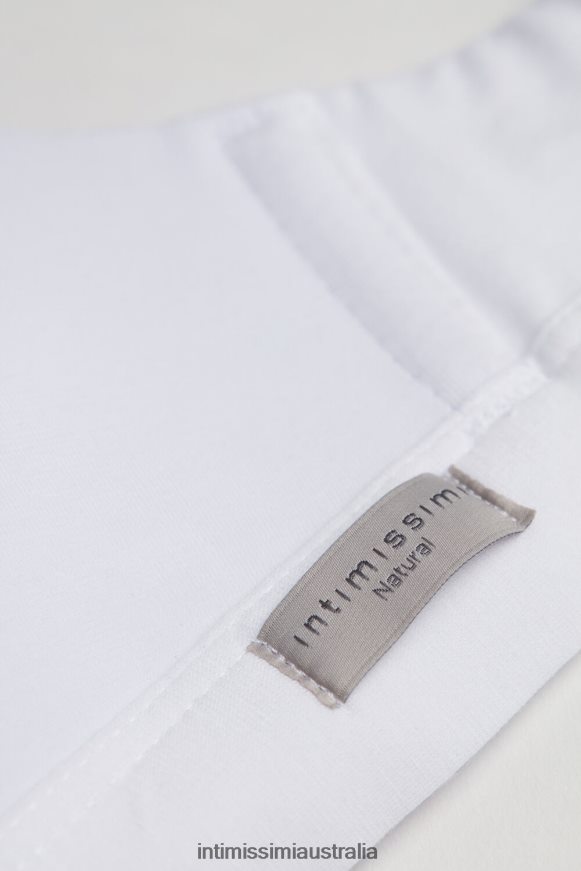 Intimissimi Women 001-White Underwear 0RJT48741 Tiziana Natural Cotton Triangle Bra