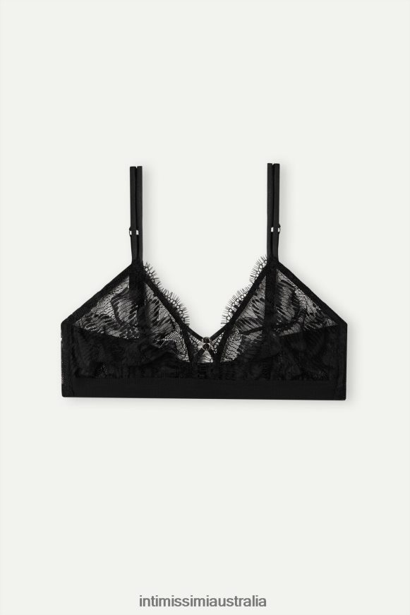 Intimissimi Women 019-Black Underwear 0RJT48641 Sensual Unbounded Triangle Bra