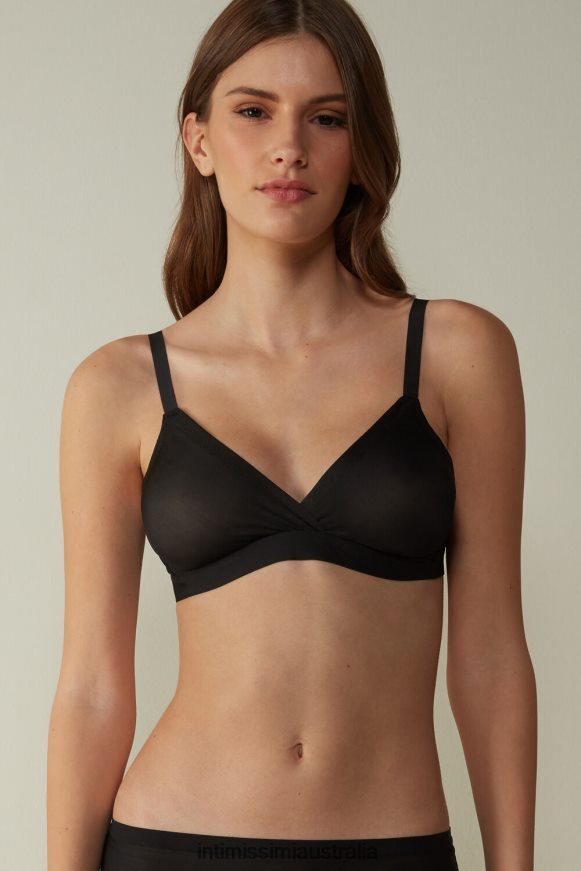 Intimissimi Women 019-Black Underwear 0RJT48778 Emma Invisible Touch Triangle Bra