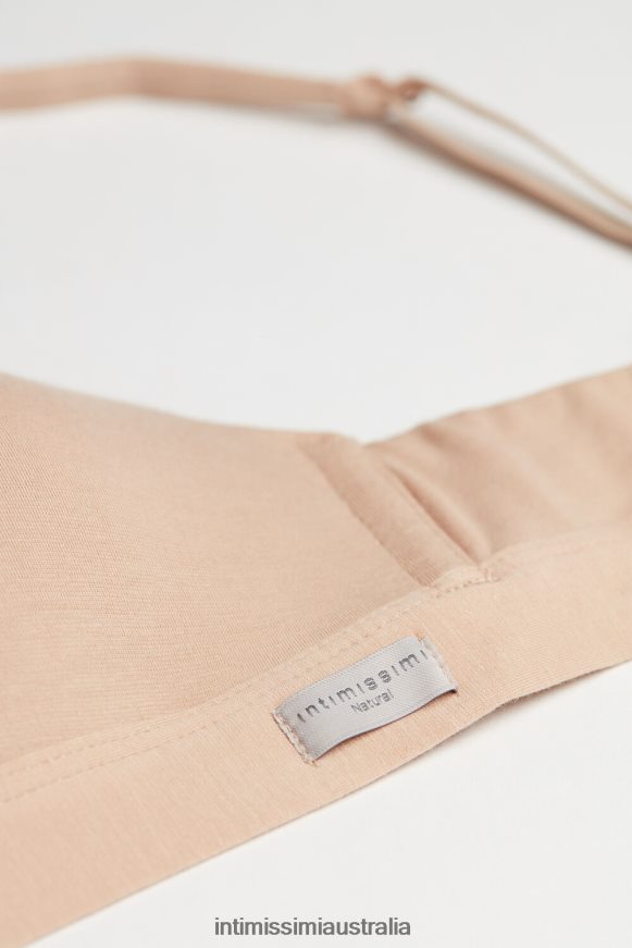 Intimissimi Women 044-Soft Beige Underwear 0RJT48738 Tiziana Natural Cotton Triangle Bra