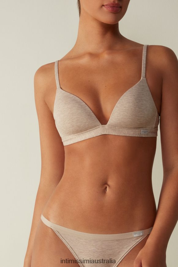 Intimissimi Women 112I-Natural Blend Underwear 0RJT48716 Tiziana Natural Cotton Triangle Bra