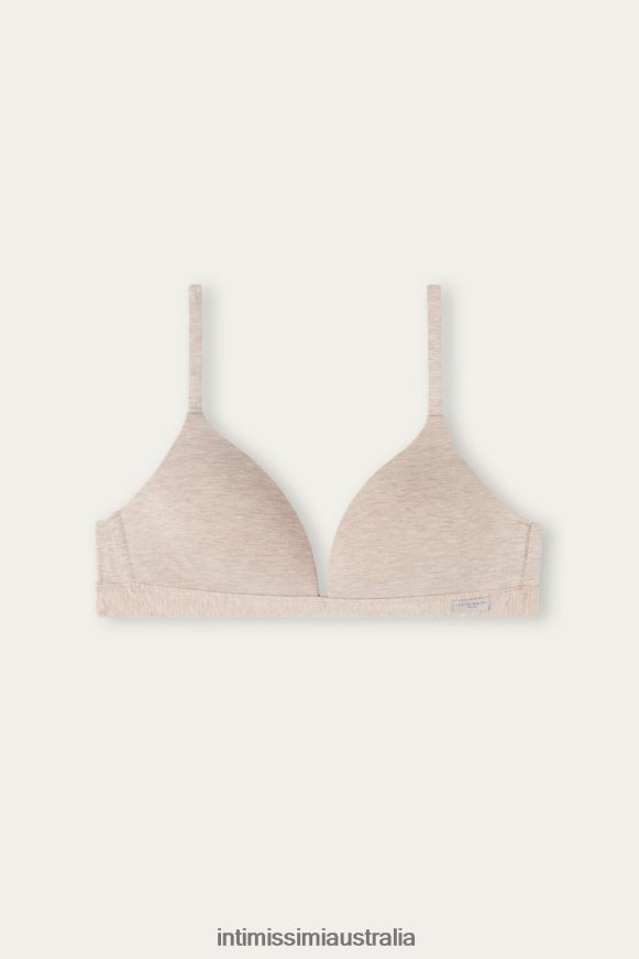 Intimissimi Women 112I-Natural Blend Underwear 0RJT48716 Tiziana Natural Cotton Triangle Bra