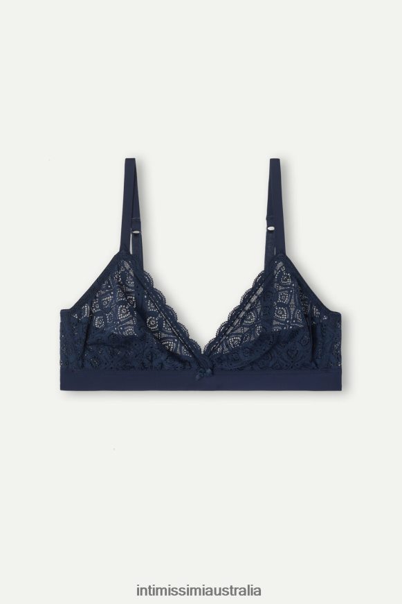 Intimissimi Women 1467-Intense Blue Underwear 0RJT48663 Emma Lace Triangle Bra
