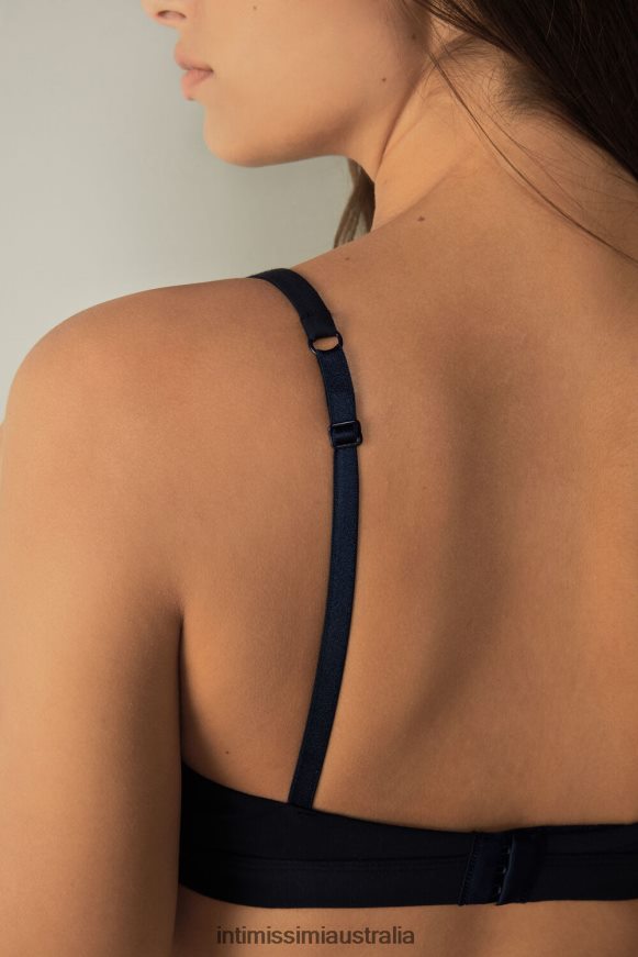 Intimissimi Women 1467-Intense Blue Underwear 0RJT48681 Emma Natural Cotton Triangle Bra