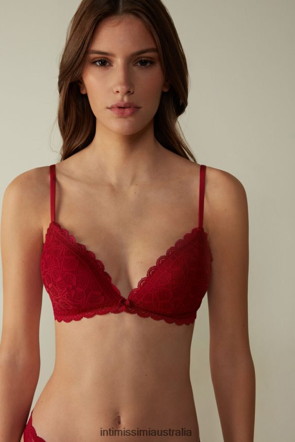 Intimissimi Women 1473-Red Underwear 0RJT48661 Tiziana Lace Triangle Bra
