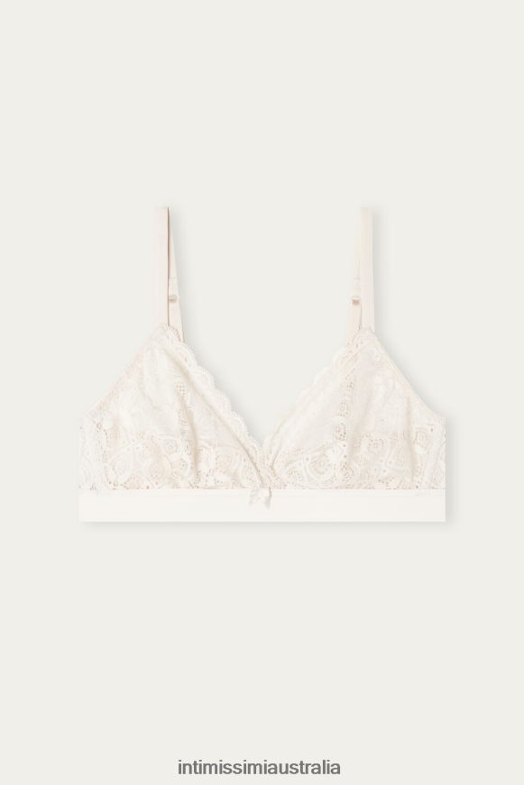 Intimissimi Women 2280-Pink Silk Underwear 0RJT48680 Emma Lace Triangle Bra