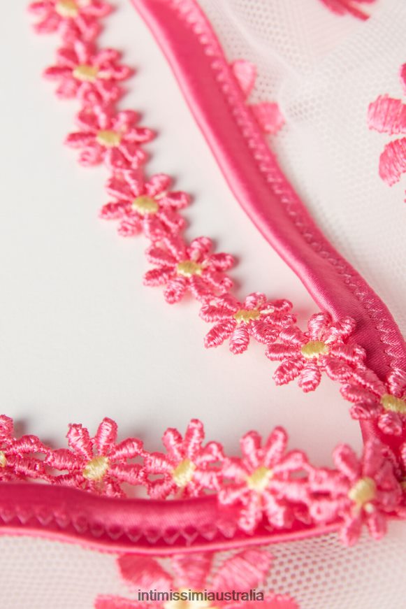 Intimissimi Women 239J-Fuchsia/Powder White Underwear 0RJT48533 Sweet Like Daisies Triangle Bra