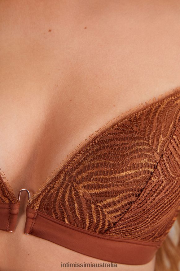 Intimissimi Women 332J-Light Cinnamon Underwear 0RJT48460 Tiziana Go Animalier Cotton Triangle Bra