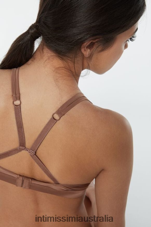 Intimissimi Women 502I-Dark Beige Underwear 0RJT48771 Lara Ultralight Microfibre Triangle Bra