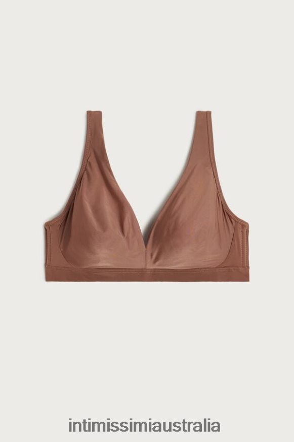 Intimissimi Women 502I-Dark Beige Underwear 0RJT48771 Lara Ultralight Microfibre Triangle Bra