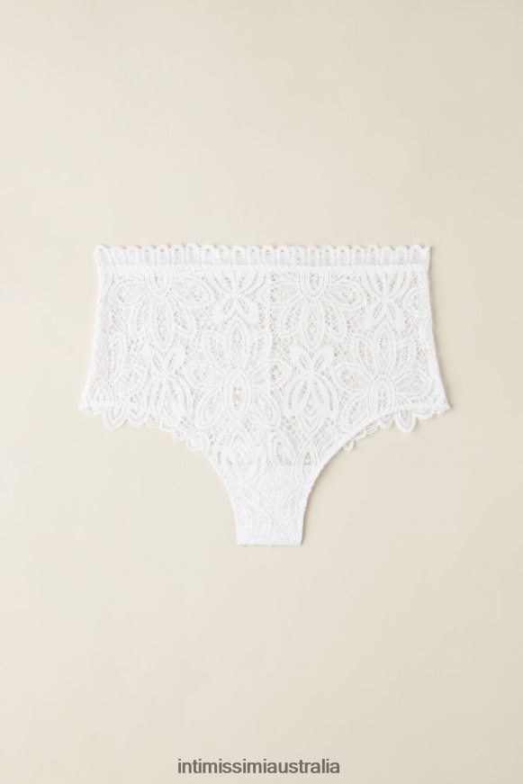 Intimissimi Women 001-White Underwear 0RJT48934 Hot Summer Days High-Waisted French Knickers