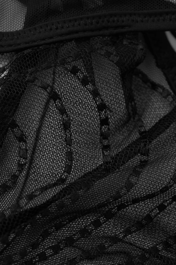 Intimissimi Women 019-Black Underwear 0RJT481001 Steal the Show 80s-Style French Knickers