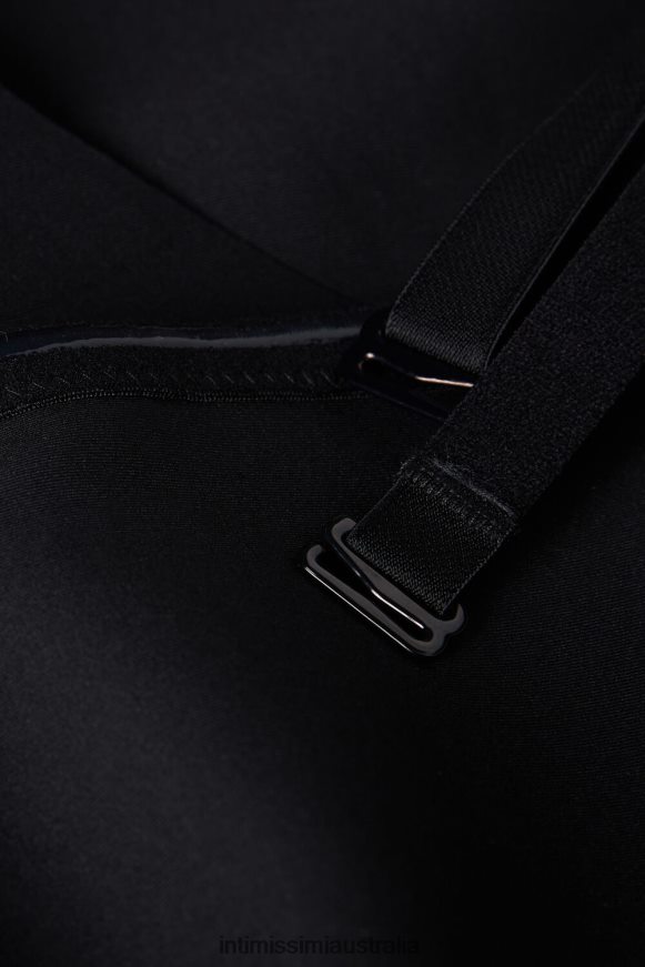 Intimissimi Women 019-Black Underwear 0RJT481003 Seamless Microfibre High-Waisted Shaping French Knickers