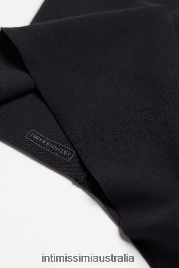 Intimissimi Women 019-Black Underwear 0RJT481156 Laser-Cut Cotton French Knickers