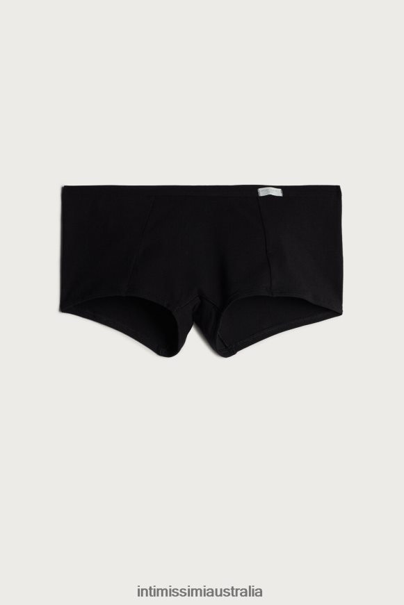Intimissimi Women 019-Black Underwear 0RJT481196 Natural Cotton Short Panties