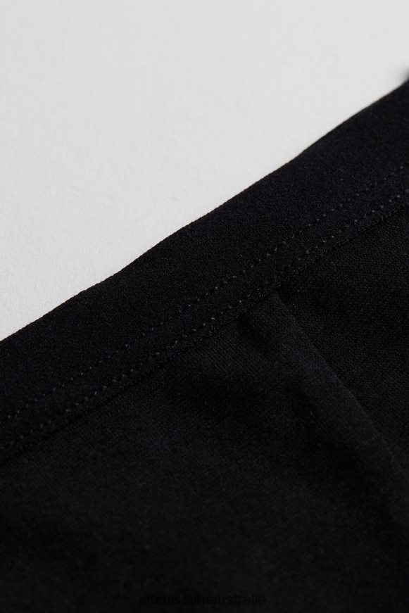 Intimissimi Women 019-Black Underwear 0RJT481196 Natural Cotton Short Panties