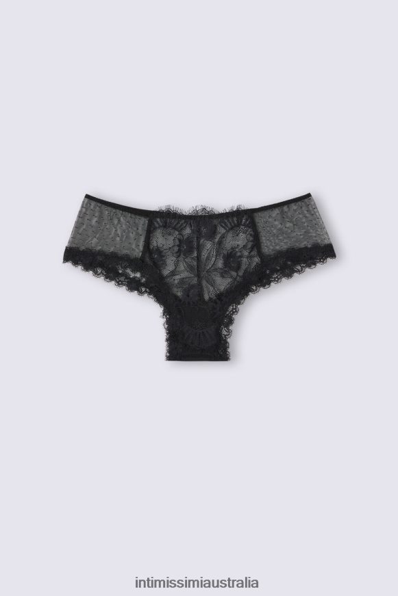 Intimissimi Women 019-Black Underwear 0RJT48846 Sensual Flowers French Knickers