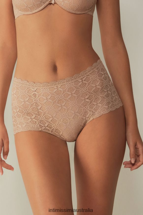 Intimissimi Women 044-Soft Beige Underwear 0RJT481058 High-Rise Lace French Knickers