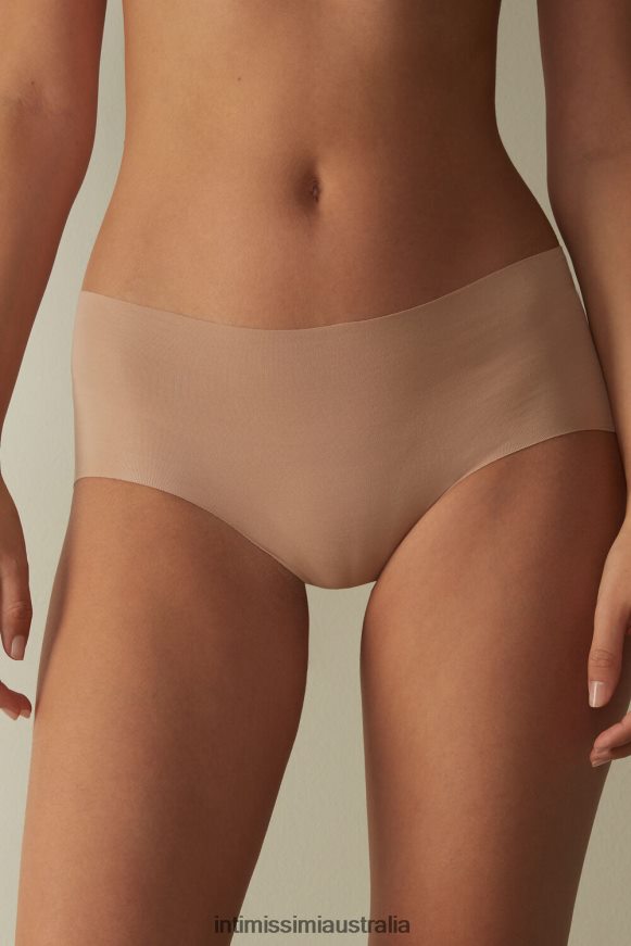 Intimissimi Women 044-Soft Beige Underwear 0RJT481155 Laser-Cut Cotton French Knickers